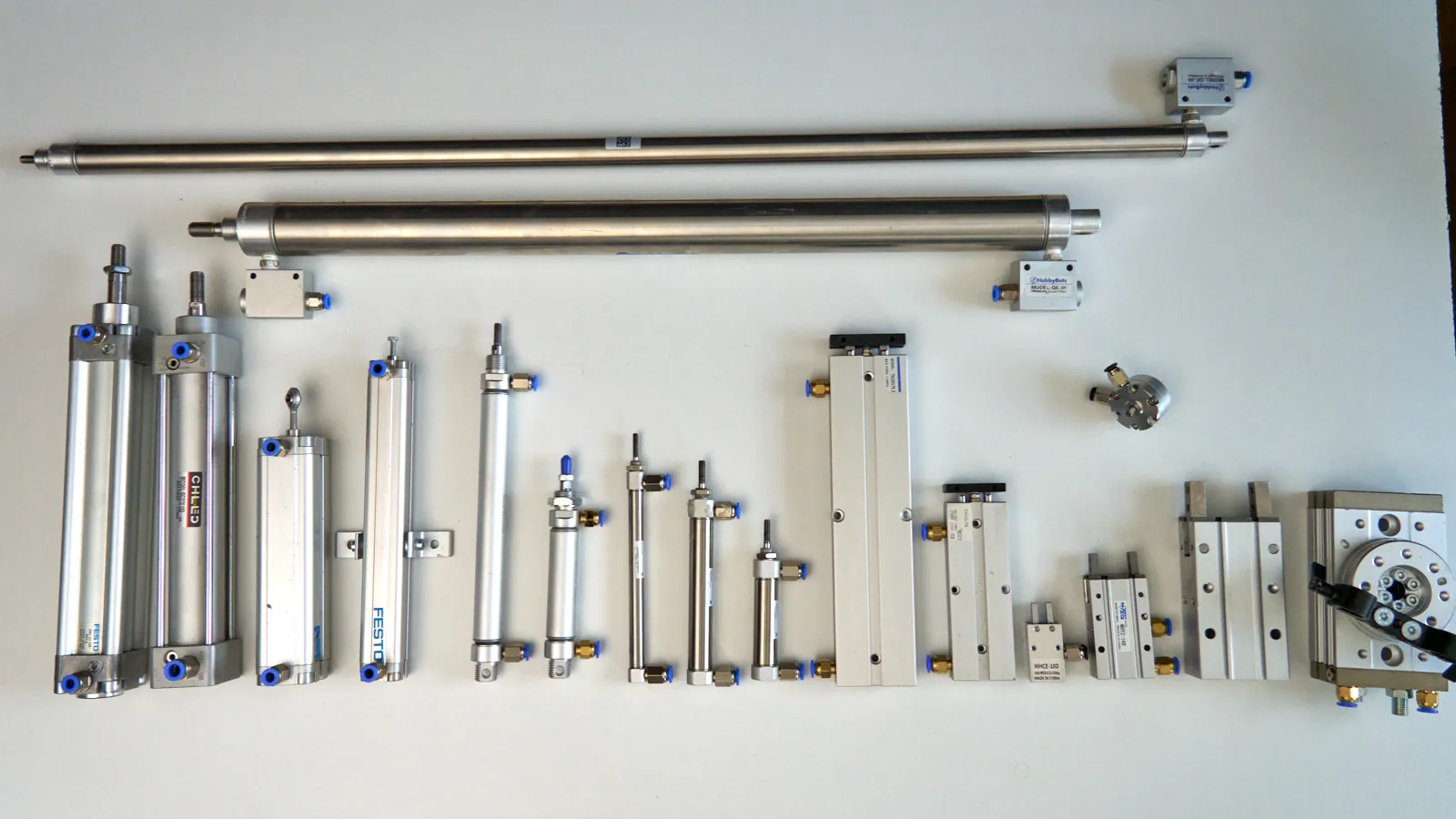 pneumatic cylinder for filmmaking and tabletop rigs