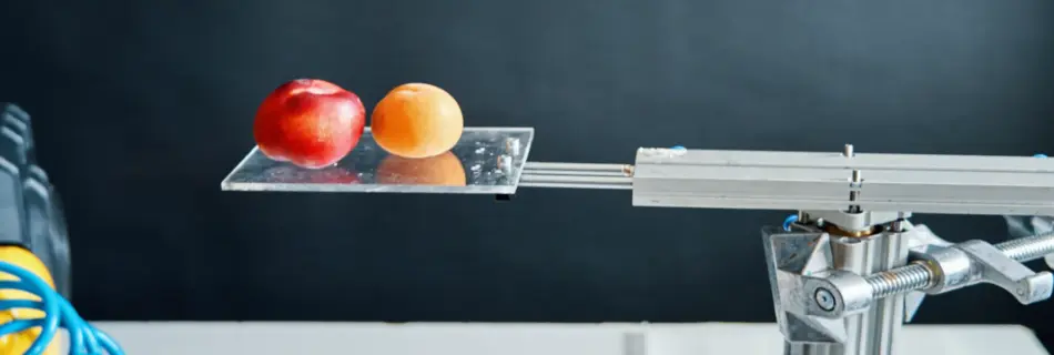 pneumatic slide drop rig for tabletop food video