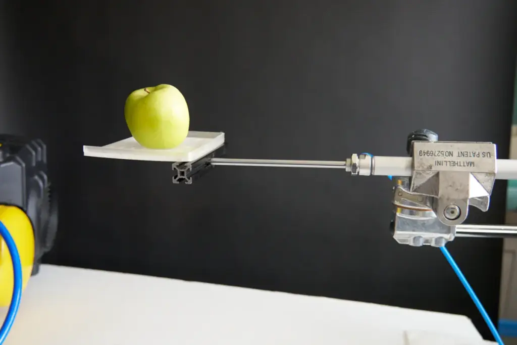 single cylinder slide drop rig for food video