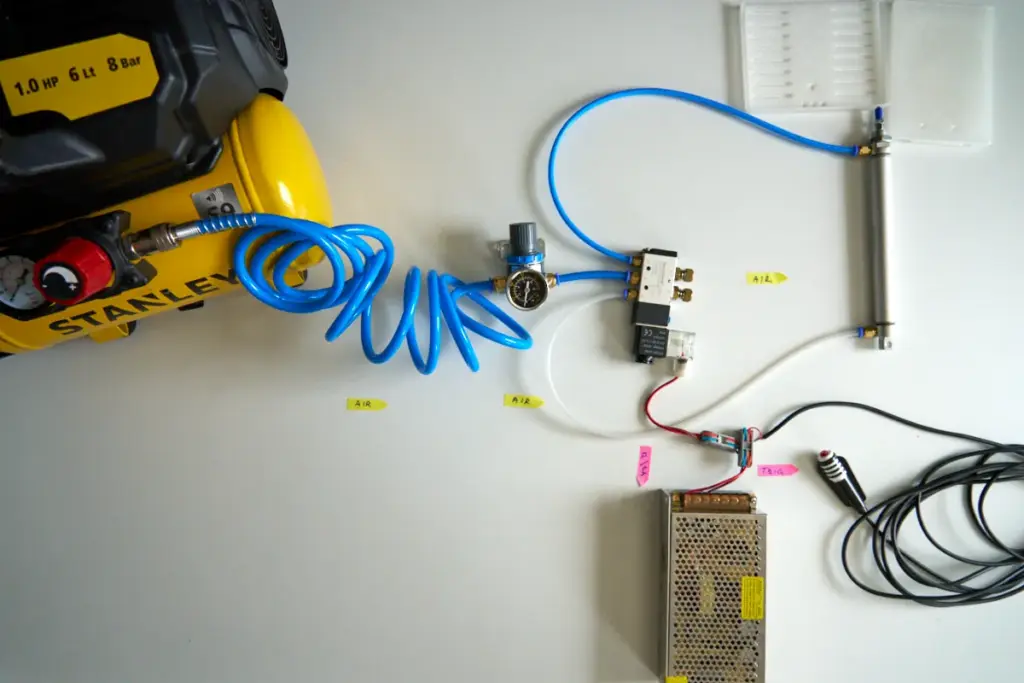 basic air path for beginner air rig setup