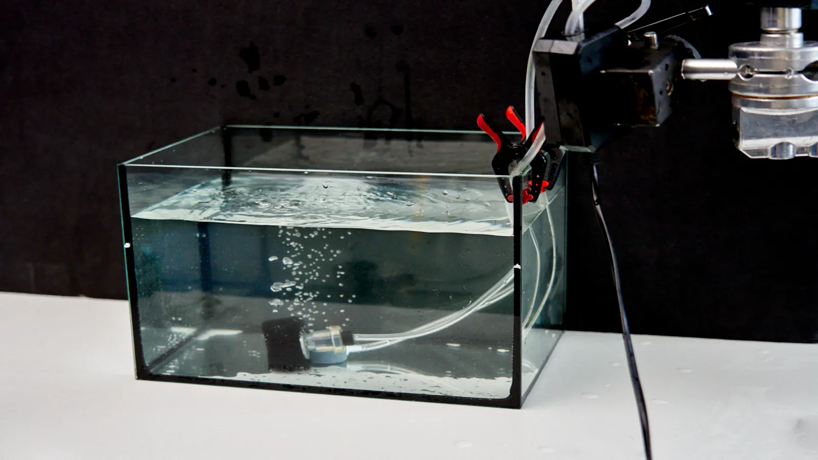 tabletop bubble rig for food and beverage video