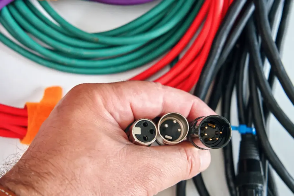 motion control cables and connectors for tabletop rigs