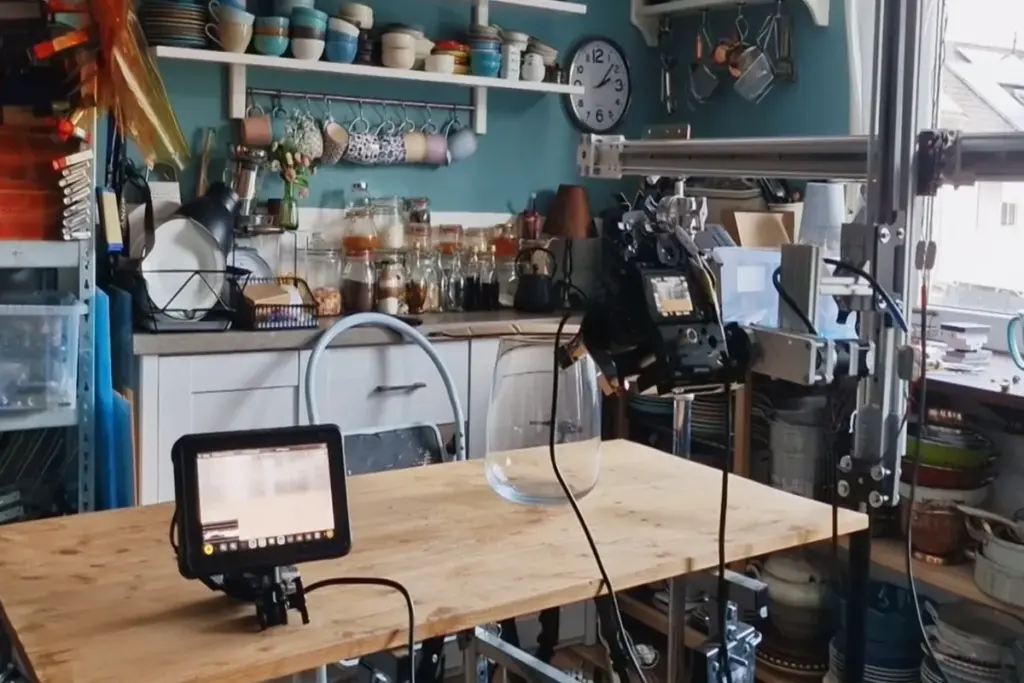 motorized slider for tabletop food video